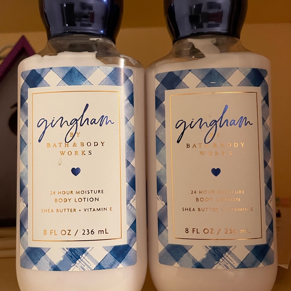 Bath & Body Woek Gingham Lotion